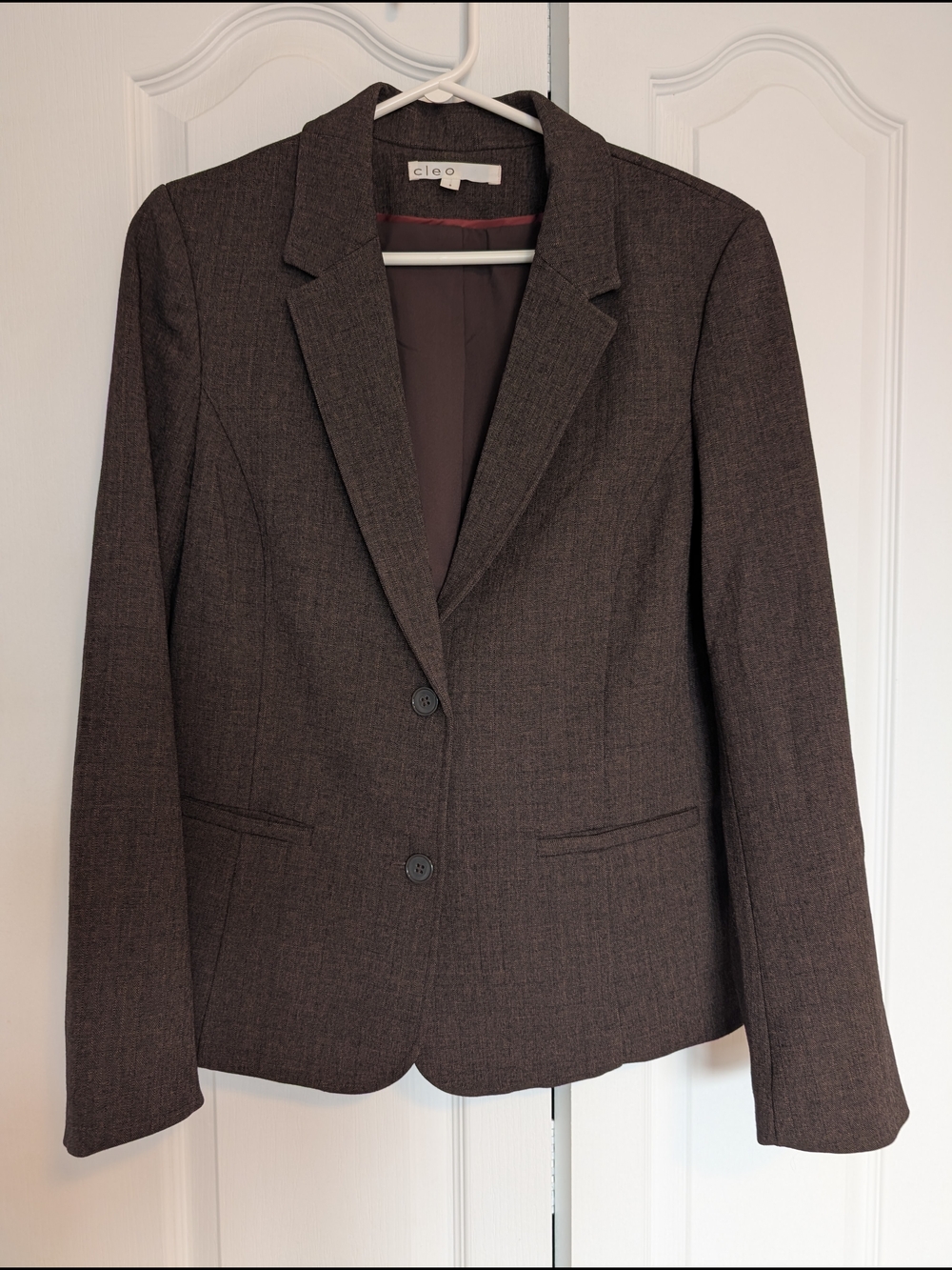 cleo Women's Brown Single-Breasted Blazer And Matching Pants